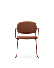 Load image into Gallery viewer, Meli chair in terracotta chenille with terracotta metal frame FSC Mix Credit - image 4