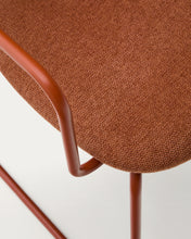 Load image into Gallery viewer, Meli chair in terracotta chenille with terracotta metal frame FSC Mix Credit - image 9