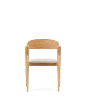 Load image into Gallery viewer, Godia chair in ash veneer with a natural finish and beige chenille - image 8