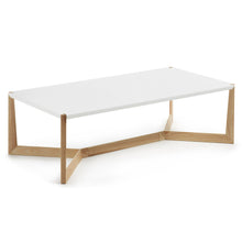 Load image into Gallery viewer, White and ash Quatro coffee table 120 x 60 cm