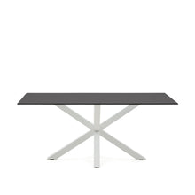 Load image into Gallery viewer, Argo table 180x100 cm, epoxy white and black glass