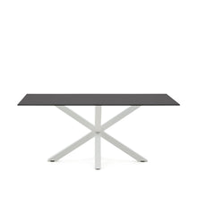 Load image into Gallery viewer, Argo table 180x100 cm, epoxy white and black glass - image 2