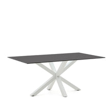 Load image into Gallery viewer, Argo table 180x100 cm, epoxy white and black glass - image 4