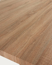 Load image into Gallery viewer, Argo table in melamine with natural finish and wood-effect steel legs 200 x 100 cm - image 8