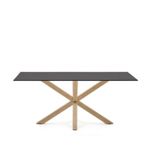Load image into Gallery viewer, Argo table 180x100 cm, steel in sonoma and black glass - image 2