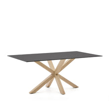 Load image into Gallery viewer, Argo table 180x100 cm, steel in sonoma and black glass - image 3
