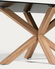 Load image into Gallery viewer, Argo table 180x100 cm, steel in sonoma and black glass - image 5