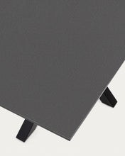 Load image into Gallery viewer, Argo table with black glass and black steel legs 160 x 90 cm - image 7