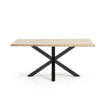 Load image into Gallery viewer, Argo table in whitewashed oak with steel legs with black finish 160 x 90 cm - image 2