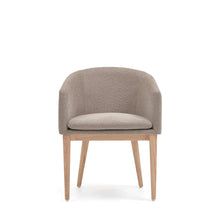 Load image into Gallery viewer, Harlan brown chenille chair with solid ash wood legs - image 4