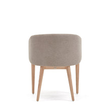 Load image into Gallery viewer, Harlan brown chenille chair with solid ash wood legs - image 5