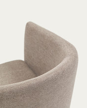 Load image into Gallery viewer, Harlan brown chenille chair with solid ash wood legs - image 8