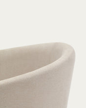 Load image into Gallery viewer, Harlan beige chenille chair with solid ash wood legs - image 9