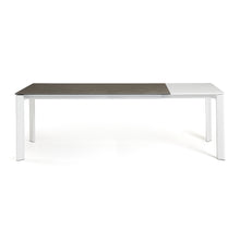 Load image into Gallery viewer, Axis porcelain extendable table in Volcano Ash finish with white steel legs 140 (200) cm - image 7