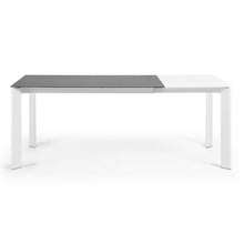 Load image into Gallery viewer, Axis porcelain extendable table in Volcano Rock finish with white steel legs 140 (200) cm - image 7