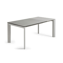Load image into Gallery viewer, Axis extendable ceramic table with Hydra Plomo finish and grey steel legs 120 (180) cm - image 3