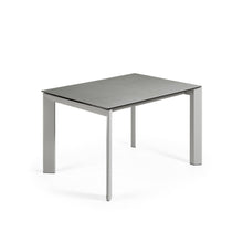 Load image into Gallery viewer, Axis extendable ceramic table with Hydra Plomo finish and grey steel legs 120 (180) cm - image 4