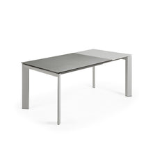 Load image into Gallery viewer, Axis extendable ceramic table with Hydra Plomo finish and grey steel legs 120 (180) cm - image 6