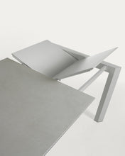 Load image into Gallery viewer, Axis extendable ceramic table with Hydra Plomo finish and grey steel legs 120 (180) cm - image 9