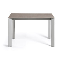 Load image into Gallery viewer, Axis extendable ceramic table with Vulcano Ceniza finish and grey steel legs 120 (180) cm - image 5