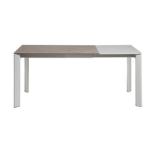 Load image into Gallery viewer, Axis extendable ceramic table with Vulcano Ceniza finish and grey steel legs 120 (180) cm - image 7