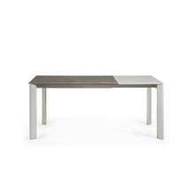Load image into Gallery viewer, Axis extendable ceramic table with Vulcano Ceniza finish and grey steel legs 120 (180) cm - image 8