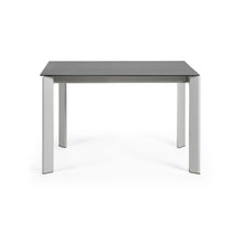 Load image into Gallery viewer, Axis porcelain extendable table in Volcano Rock finish with grey steel legs 120 (180) cm - image 2