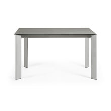 Load image into Gallery viewer, Axis porcelain extendable table in Hydra Lead finish with grey steel legs 140 (200) cm - image 2