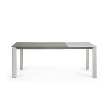 Load image into Gallery viewer, Axis porcelain extendable table in Hydra Lead finish with grey steel legs 140 (200) cm - image 8