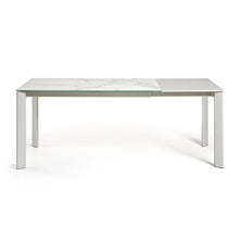Load image into Gallery viewer, Axis porcelain extendable table in White Kalos finish with grey legs 140 (200) cm - image 7
