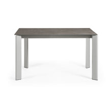 Load image into Gallery viewer, Axis porcelain extendable table in Volcano Ash finish with grey steel legs 140 (200) cm - image 2