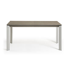 Load image into Gallery viewer, Axis porcelain extendable table in Volcano Ash finish with grey steel legs 140 (200) cm - image 5