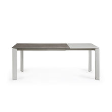 Load image into Gallery viewer, Axis porcelain extendable table in Volcano Ash finish with grey steel legs 140 (200) cm - image 8