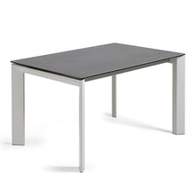 Load image into Gallery viewer, Axis porcelain extendable table in Volcano Rock finish with grey legs 140 (200) cm