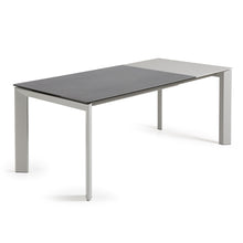 Load image into Gallery viewer, Axis porcelain extendable table in Volcano Rock finish with grey legs 140 (200) cm - image 3