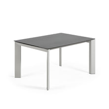 Load image into Gallery viewer, Axis porcelain extendable table in Volcano Rock finish with grey legs 140 (200) cm - image 4