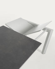 Load image into Gallery viewer, Axis porcelain extendable table in Volcano Rock finish with grey legs 140 (200) cm - image 9