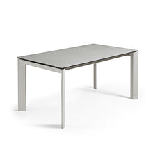 Load image into Gallery viewer, Axis porcelain extendable table in Hydra Lead finish with grey legs 160 (220) cm