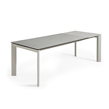 Load image into Gallery viewer, Axis porcelain extendable table in Hydra Lead finish with grey legs 160 (220) cm - image 3