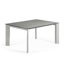 Load image into Gallery viewer, Axis porcelain extendable table in Hydra Lead finish with grey legs 160 (220) cm - image 4