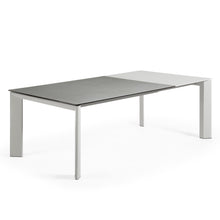 Load image into Gallery viewer, Axis porcelain extendable table in Hydra Lead finish with grey legs 160 (220) cm - image 6