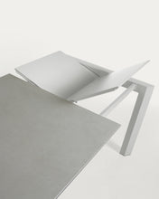 Load image into Gallery viewer, Axis porcelain extendable table in Hydra Lead finish with grey legs 160 (220) cm - image 9