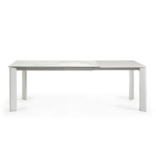 Load image into Gallery viewer, Axis porcelain extendable table in White Kalos finish with grey legs 160 (220) cm - image 8