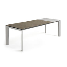 Load image into Gallery viewer, Axis extendable ceramic table with Vulcano Ceniza finish and grey steel legs 160 (220) cm - image 3