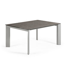 Load image into Gallery viewer, Axis extendable ceramic table with Vulcano Ceniza finish and grey steel legs 160 (220) cm - image 4