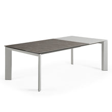 Load image into Gallery viewer, Axis extendable ceramic table with Vulcano Ceniza finish and grey steel legs 160 (220) cm - image 6