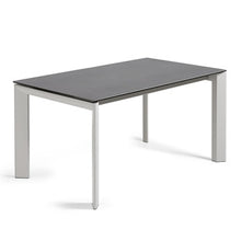 Load image into Gallery viewer, Axis porcelain extendable table in Volcano Rock finish with grey legs 160 (220) cm
