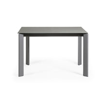 Load image into Gallery viewer, Axis extendable ceramic table in Hydra Plomo finish, anthracite steel legs 120 (180) cm - image 2