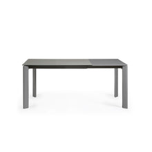 Load image into Gallery viewer, Axis extendable ceramic table in Hydra Plomo finish, anthracite steel legs 120 (180) cm - image 8