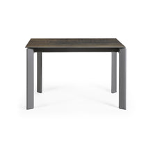 Load image into Gallery viewer, Axis porcelain extendable table in Iron Moss finish with anthracite steel legs 120 (180)cm - image 2